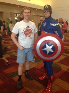 The aforementioned Captain America cosplayer.